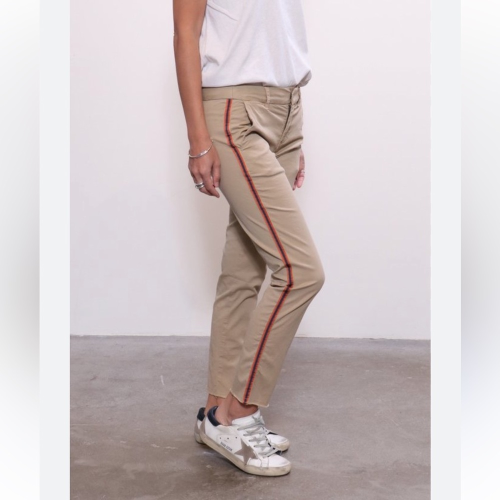 Nili Lotan East Hampton Pant in Desert Sand Side Stripe Tape Chinos 2